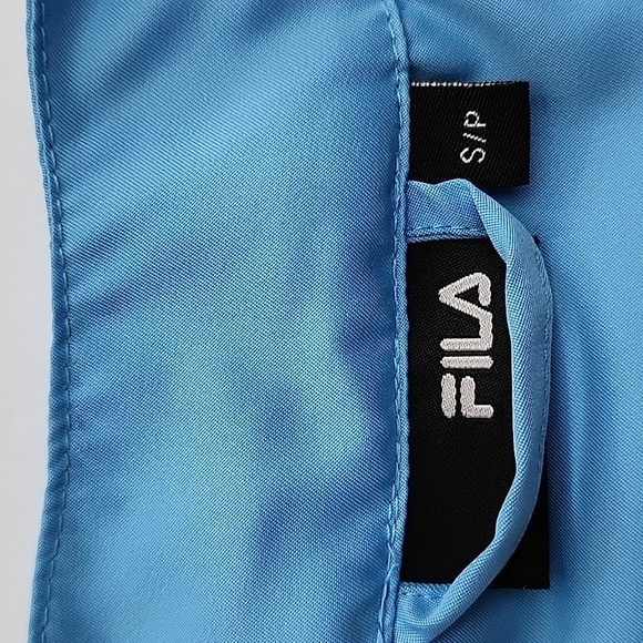 FILA Women's Sky Blue Mesh Lined Lightweight Zip Up Windbreaker Jacket Size S - Picture 10 of 16